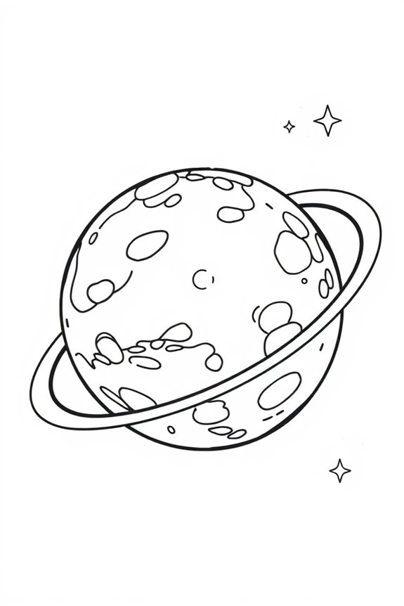 creative black and white planet