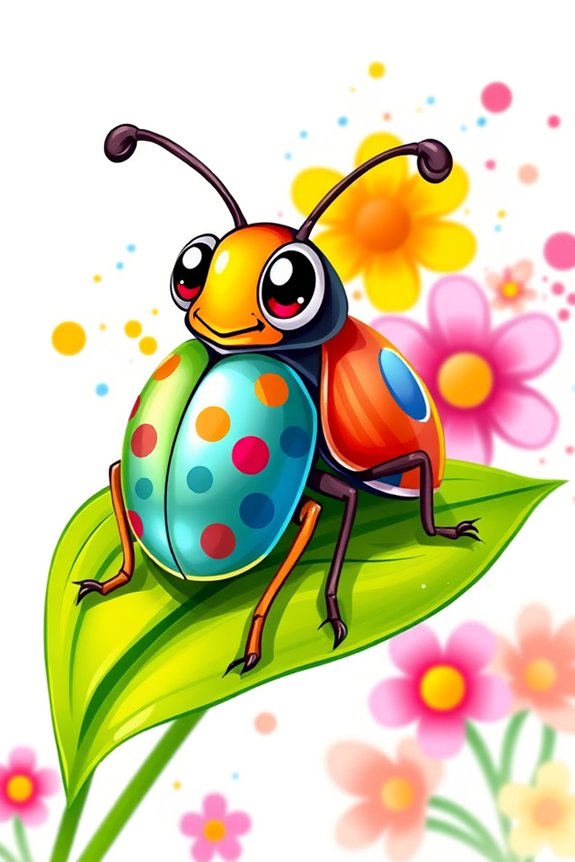 creative cartoon beetle project