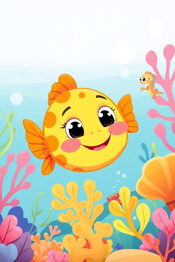 creative cute fish art