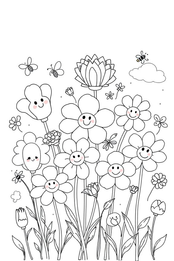 creative flower doodle project