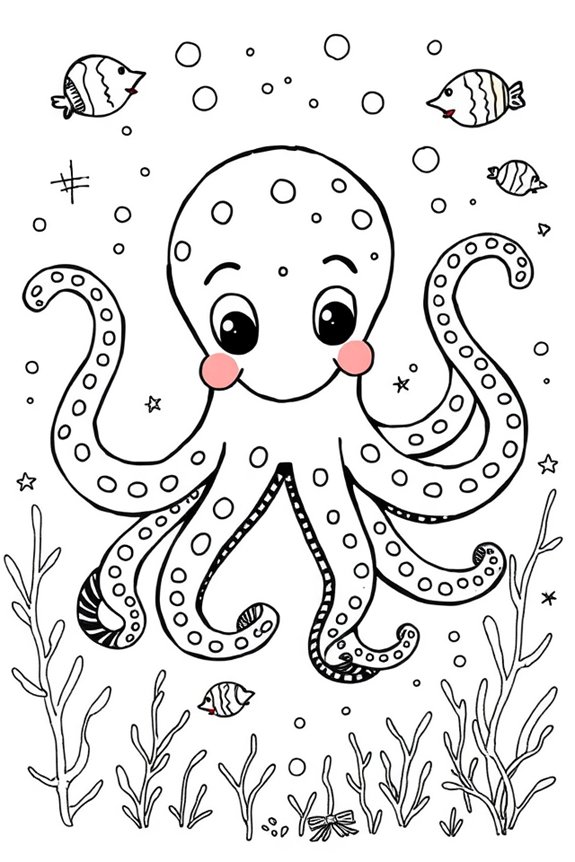 creative octopus drawing project