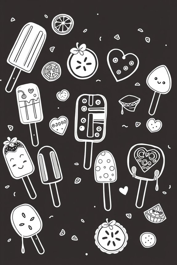 creative popsicle drawing project