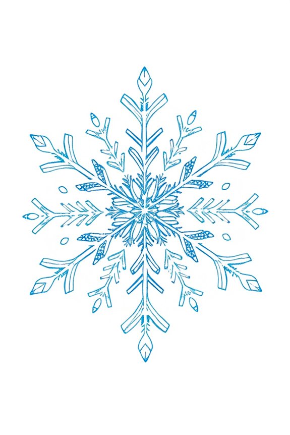 creative snowflake sketching project