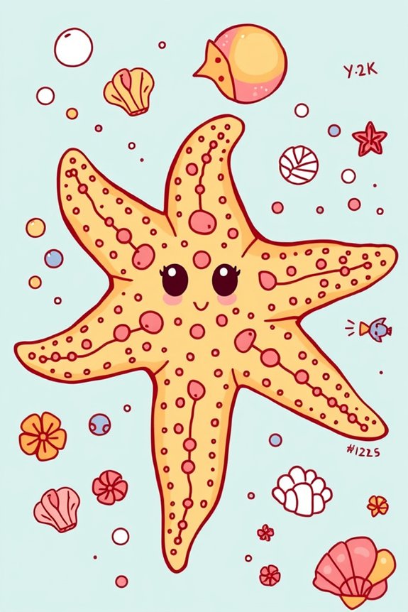 creative starfish doodle project