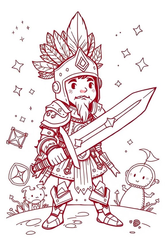creative warrior doodle project