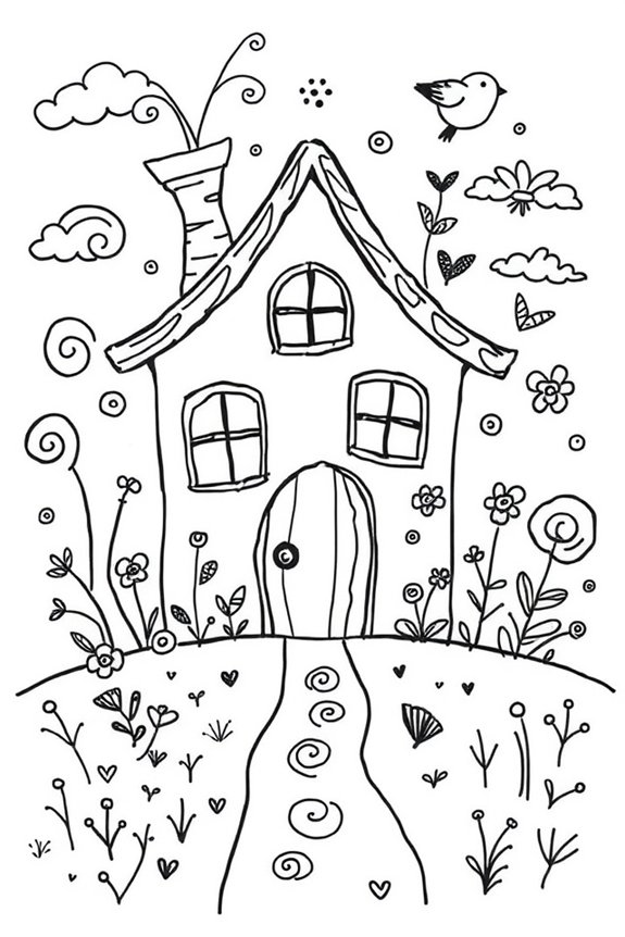 creative whimsical house art