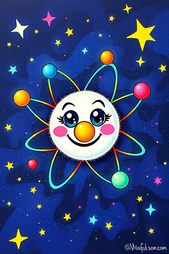 cute atom drawing project