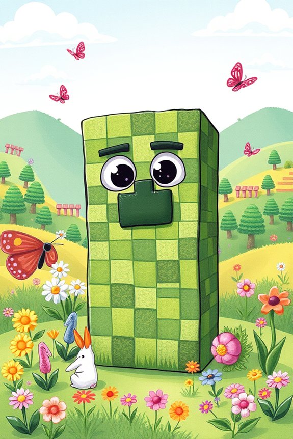 cute beginner creeper drawing