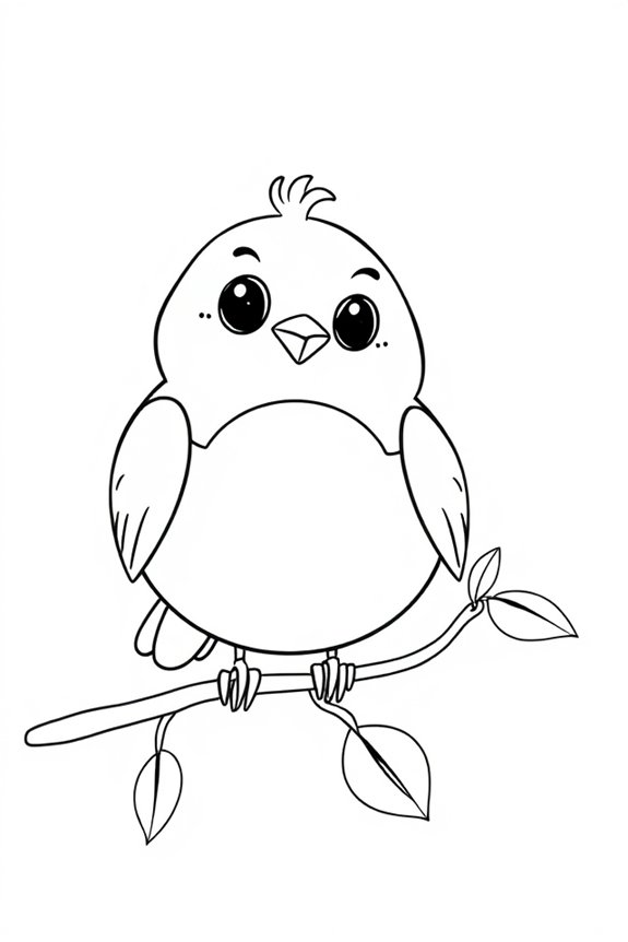 cute bird drawing project