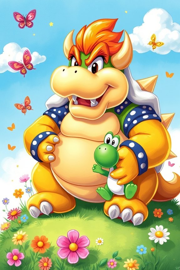 cute bowser drawing project