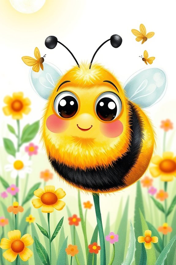 cute bumblebee drawing project