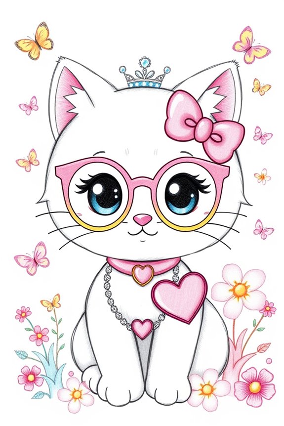cute charmmy kitty illustration