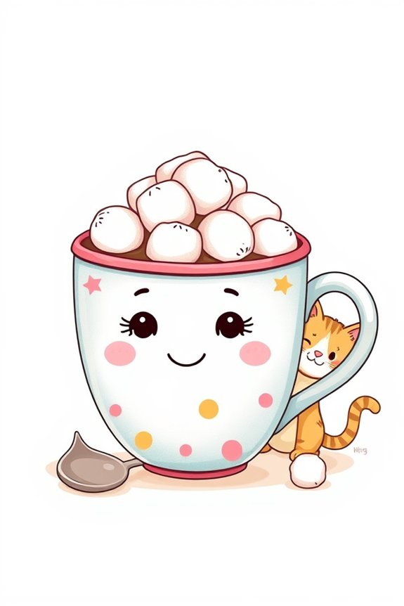 cute cup drawing project