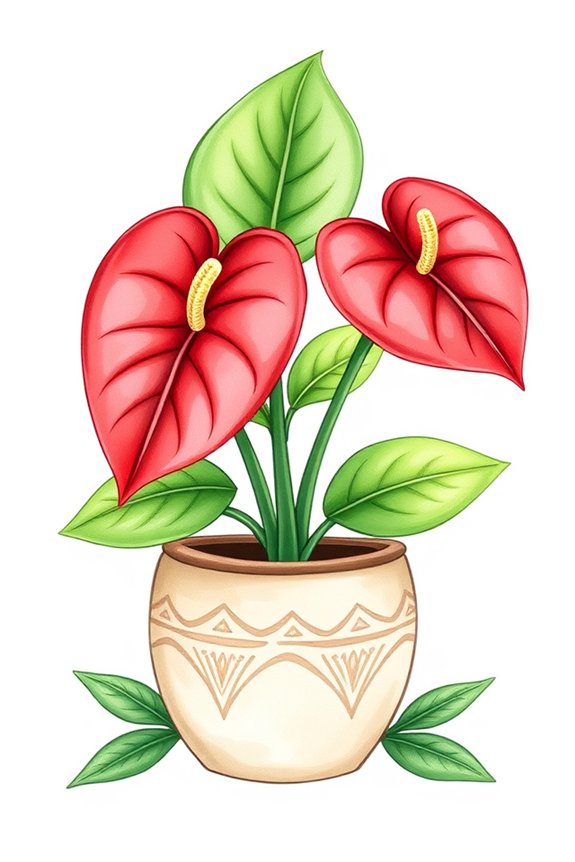 cute flower pot drawing