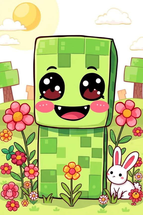 cute minecraft character drawing