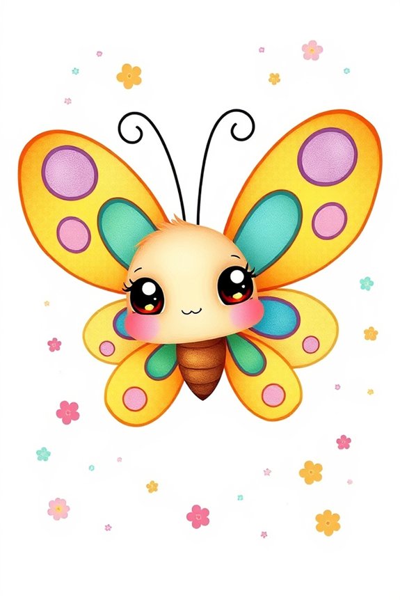 cute y2k butterfly art