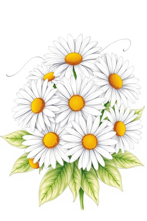 daisy flower composition ideas