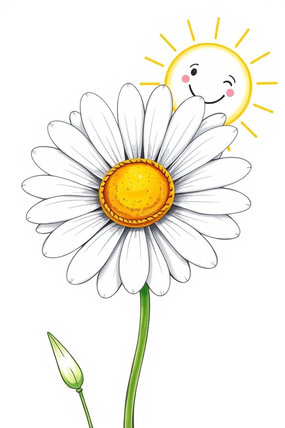 daisy flower sunny scene