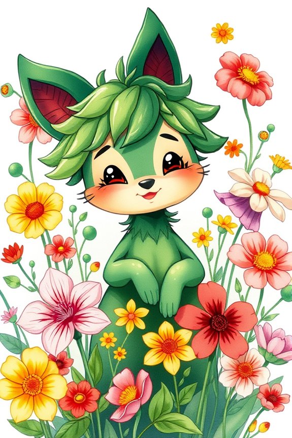 deku s floral minimalist expression