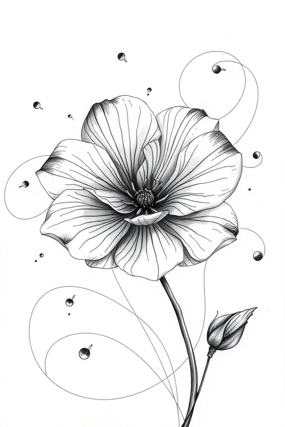 delicate black and white