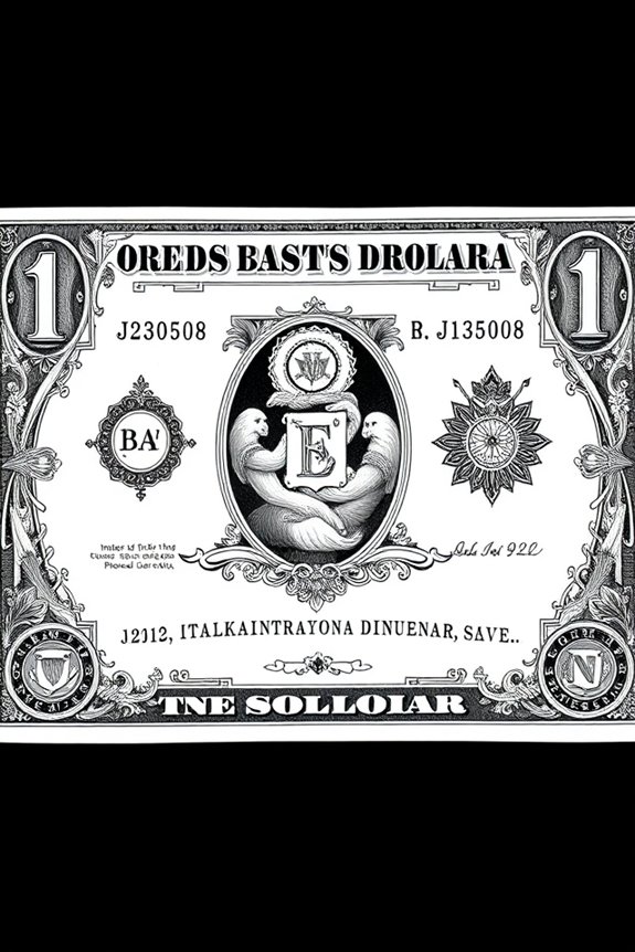dollar bill drawing project
