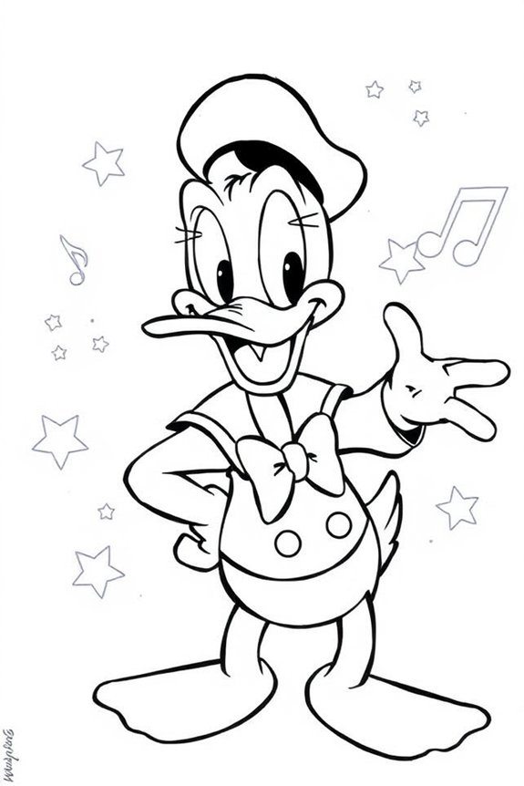 donald duck drawing project