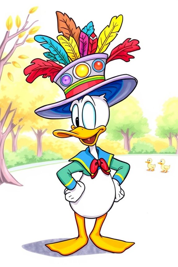 donald duck funny hat