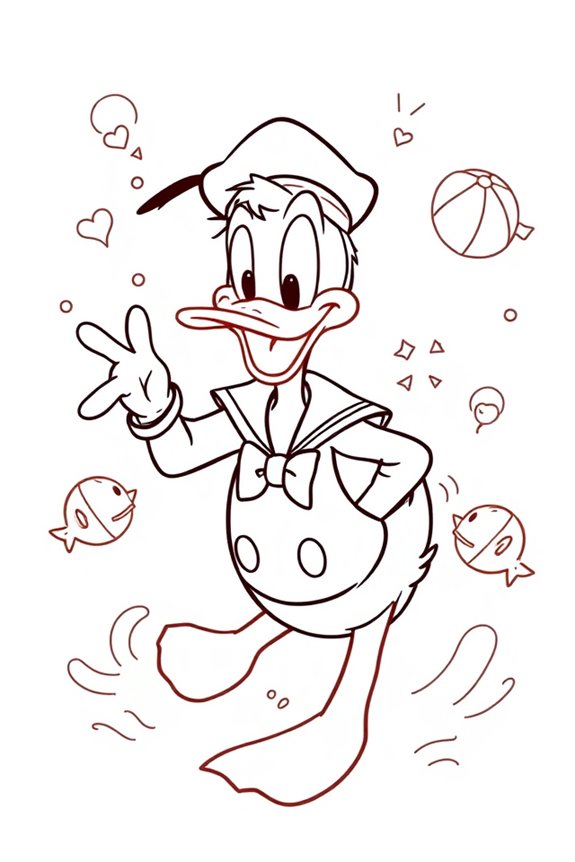 doodle donald duck creatively