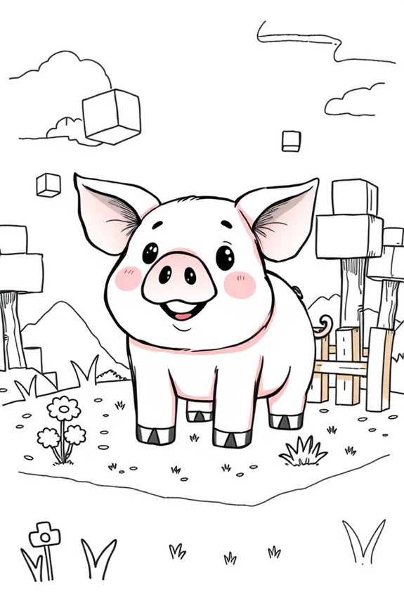 doodle pig art project