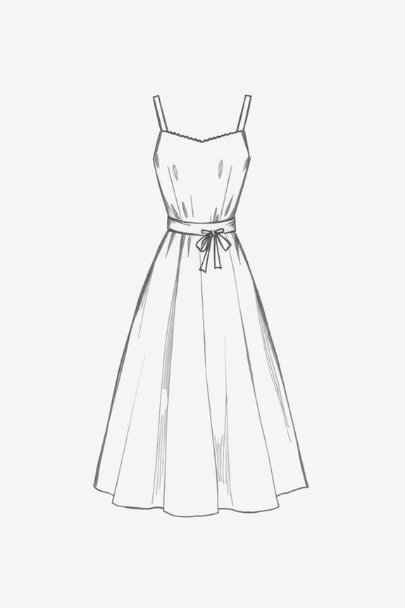 dress drawing project inspiration