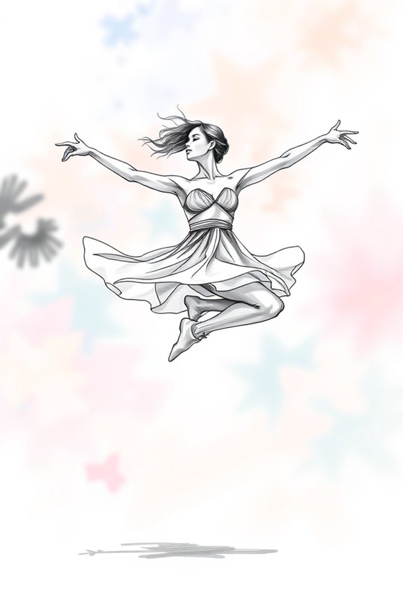 dynamic movement in artwork