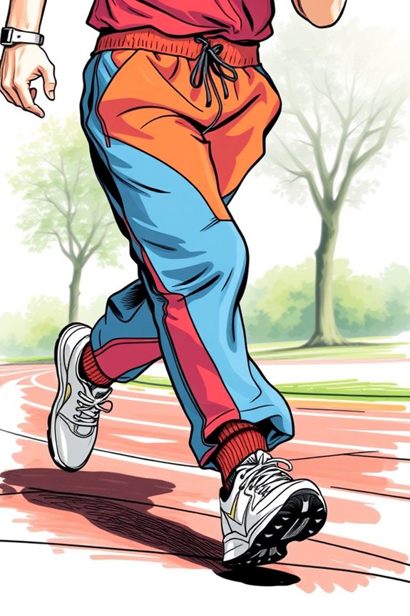 dynamic sporty joggers illustration