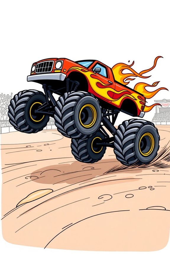 easy flames monster truck