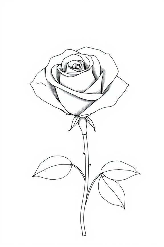 elegant continuous line art