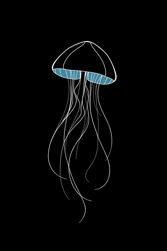 elegant flowing jellyfish curves