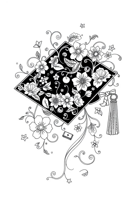 elegant graduation cap design