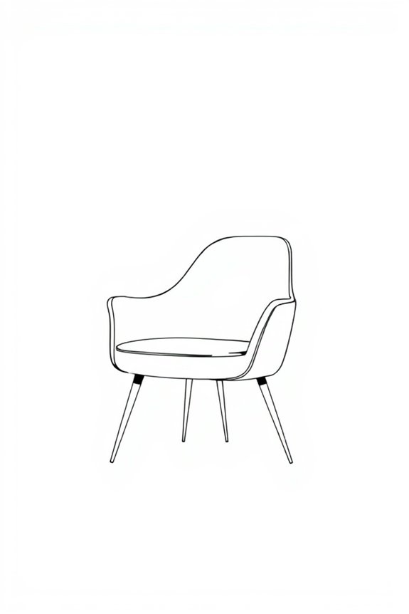 elegant minimalist chair design