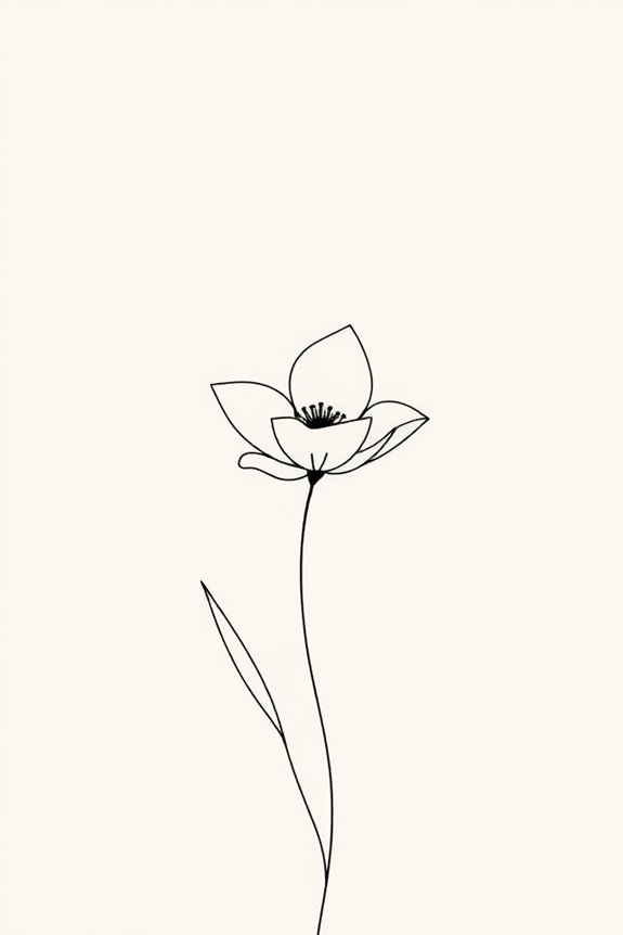 elegant minimalist line work
