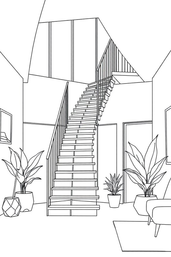 elegant modern staircase design