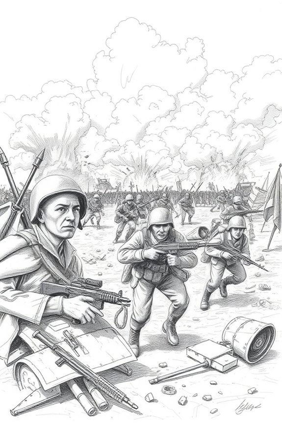 emotional conflict battlefield imagery