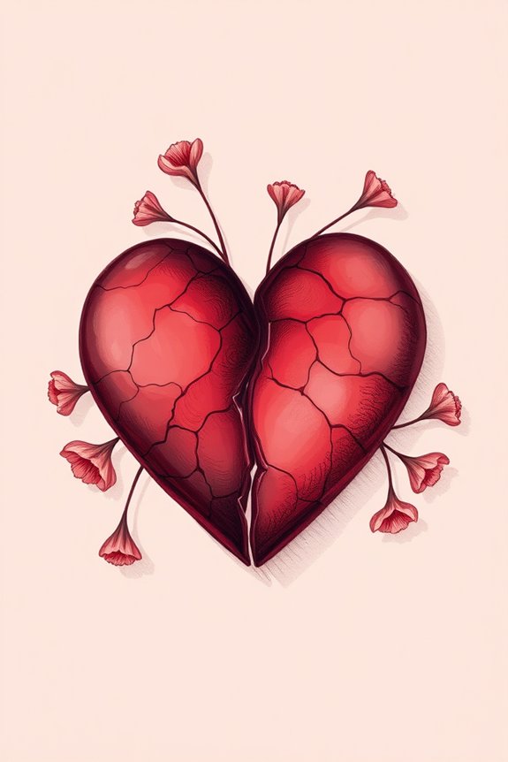 emotional heartbreak artistic depiction