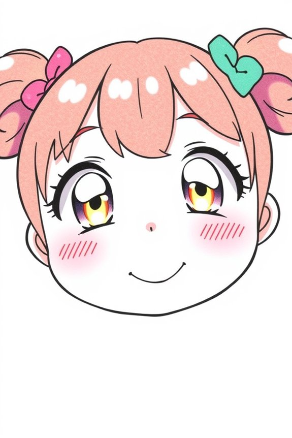 expressive cute anime face