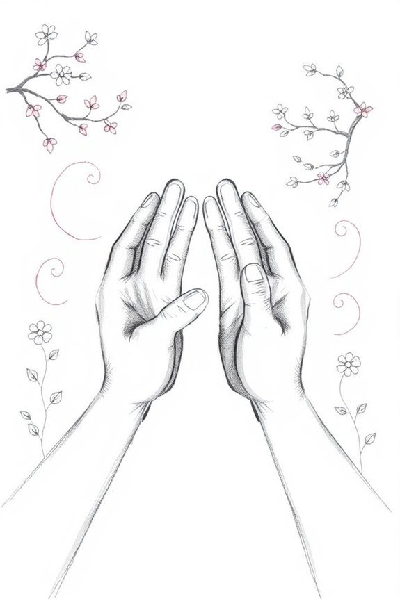 expressive love themed drawing