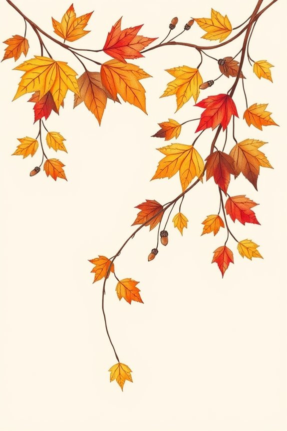 fall inspired leaf garland