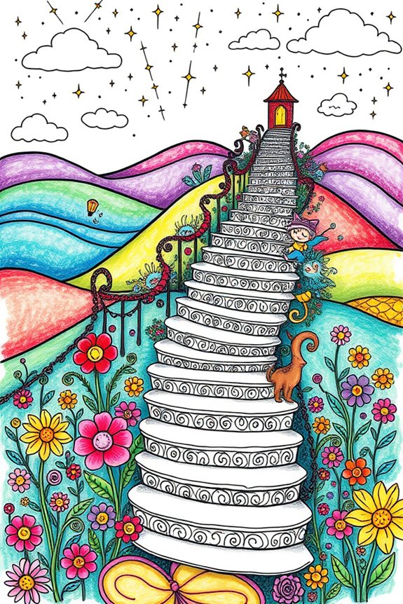 fantasy staircase doodle project