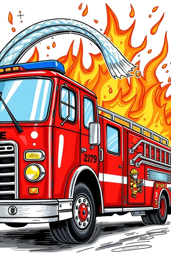 fire truck water hose