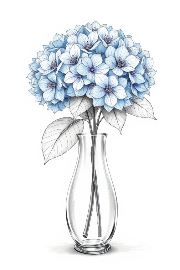 floral elegance in drawing