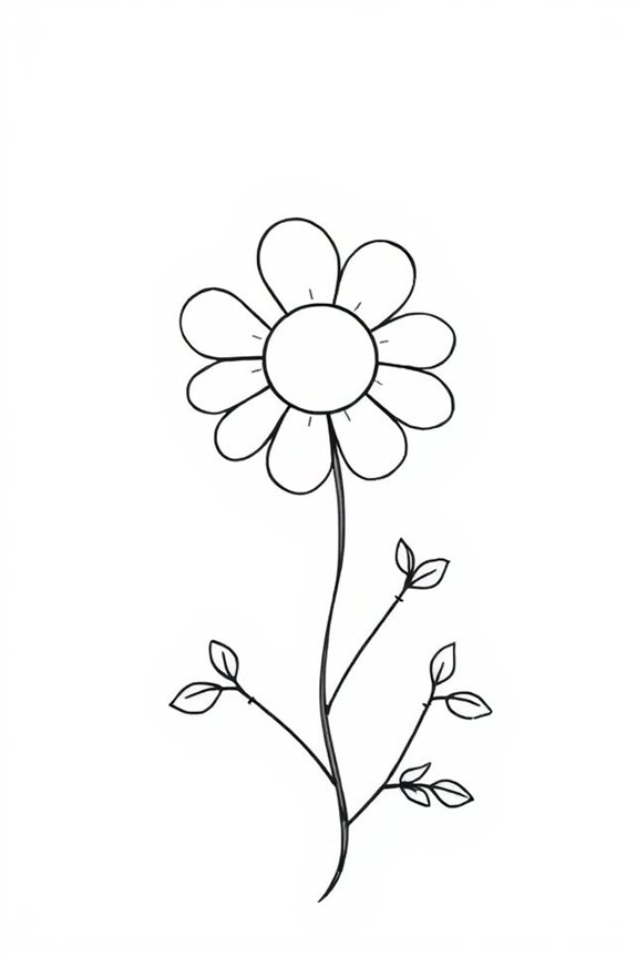 flower doodle drawing project