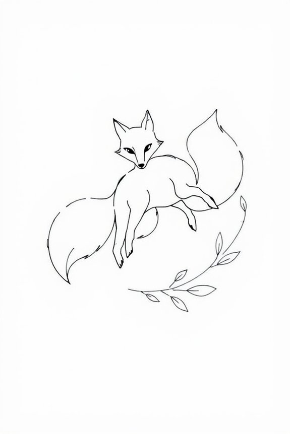 foxy elegance in drawing