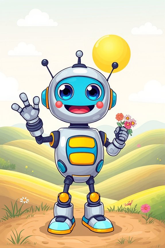 friendly robot drawing project